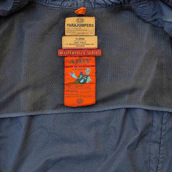 Outdoor PARAJUMPERS  Woman Masterpiece Lightweight Navy Jacket Weatherproof  XL - Picture 7 of 8